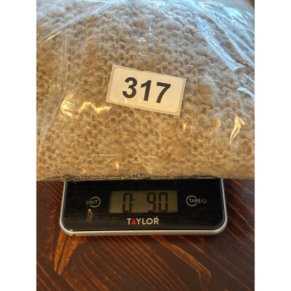 VTG Hand Knit J H Collections Sweater M Tan 1/2 Sleeves Wool Blend Classy Clean - Picture 14 of 14